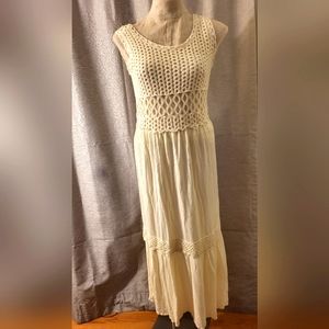 Est. 1946 Boho Crotchet Maxi dress. Size S.